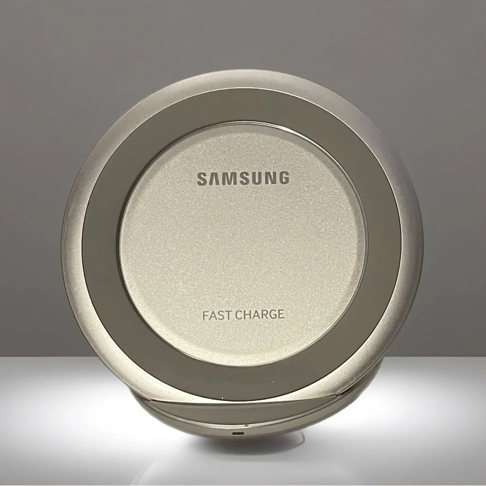Samsung Qi Certified Fast Charge Wireless Charging Pad & Stand Cord Tested Works